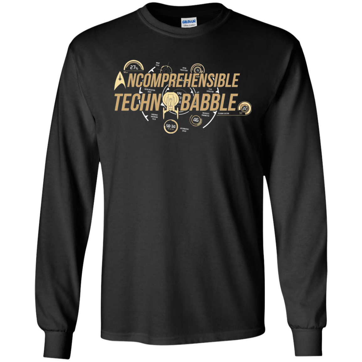 T-Shirts Black / S Incombrehensible Technobabble Men's Long Sleeve T-Shirt