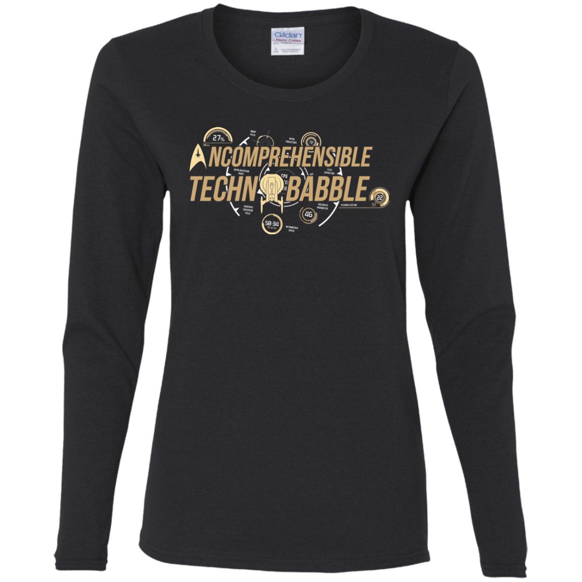 T-Shirts Black / S Incombrehensible Technobabble Women's Long Sleeve T-Shirt