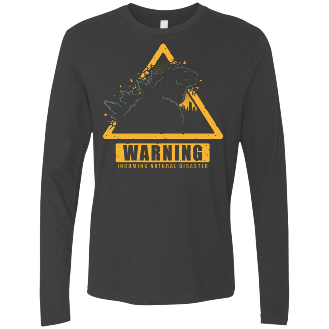 T-Shirts Heavy Metal / Small Incoming Natural Disaster Men's Premium Long Sleeve