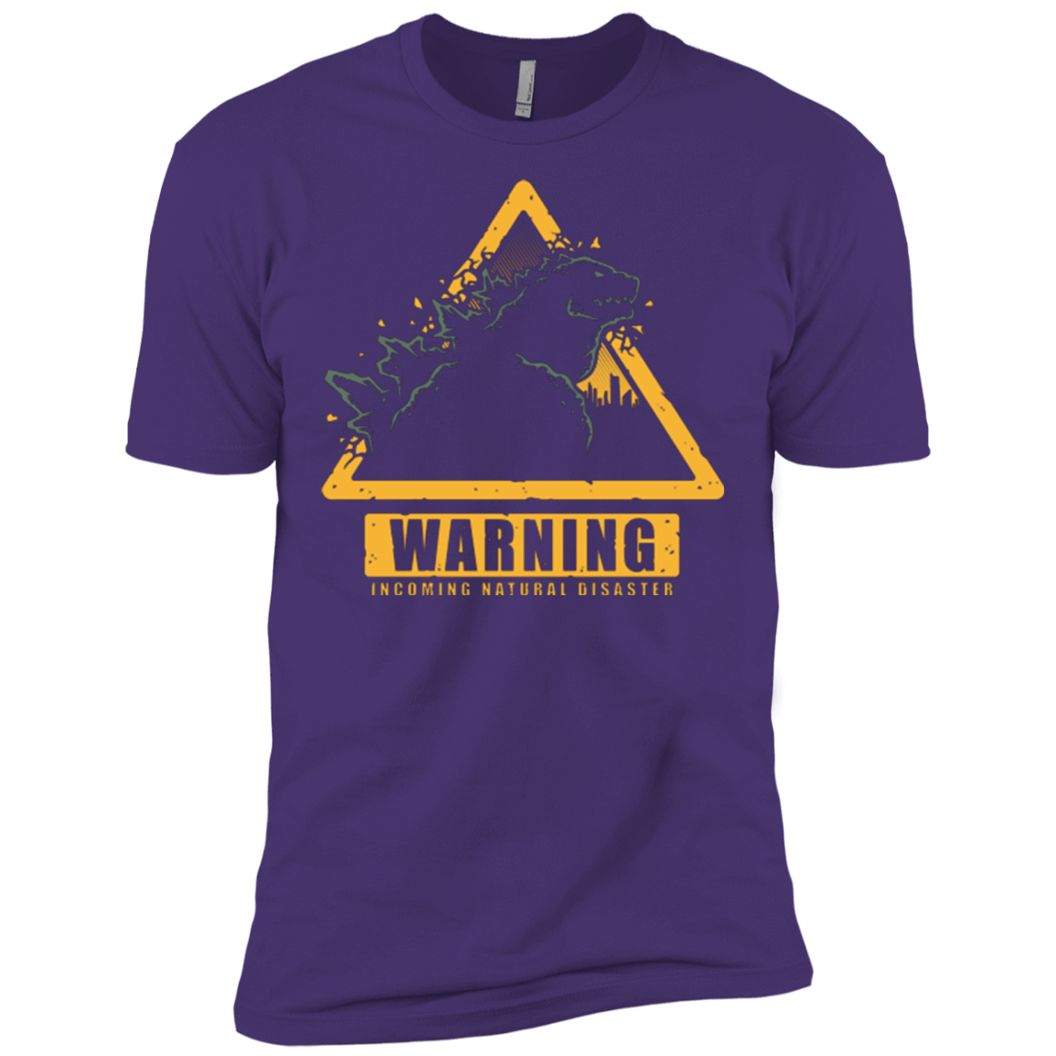 T-Shirts Purple / X-Small Incoming Natural Disaster Men's Premium T-Shirt