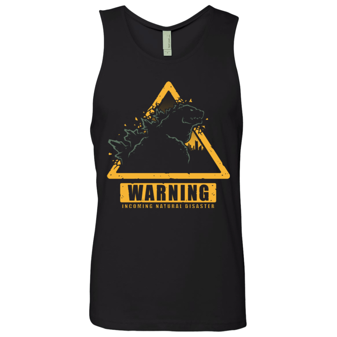 T-Shirts Black / Small Incoming Natural Disaster Men's Premium Tank Top