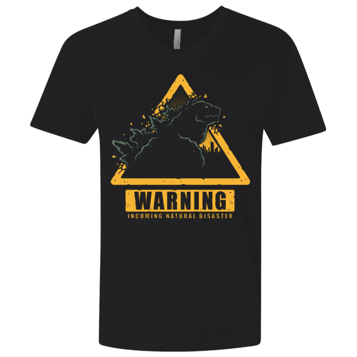 T-Shirts Black / X-Small Incoming Natural Disaster Men's Premium V-Neck