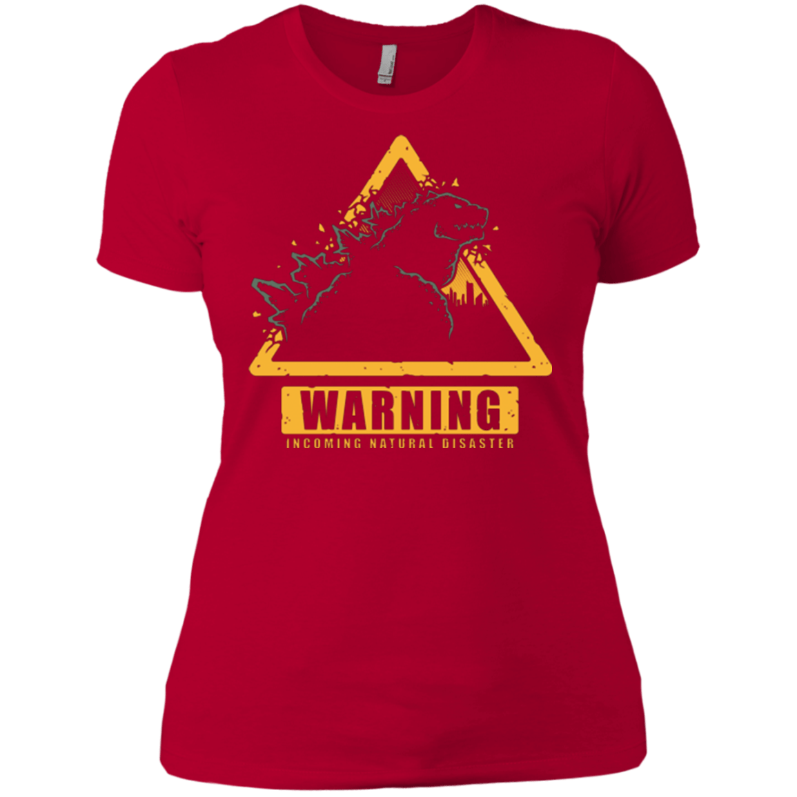 T-Shirts Red / X-Small Incoming Natural Disaster Women's Premium T-Shirt