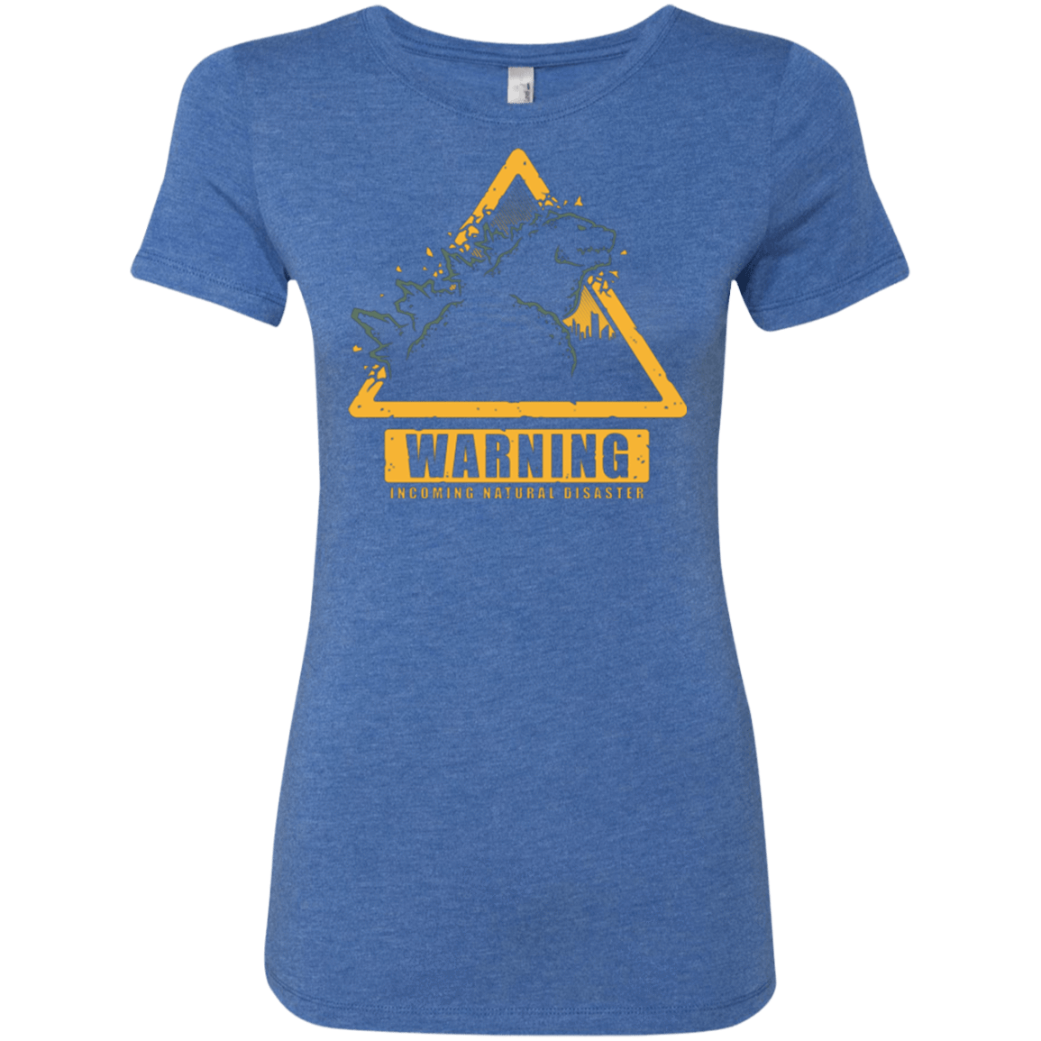 T-Shirts Vintage Royal / Small Incoming Natural Disaster Women's Triblend T-Shirt