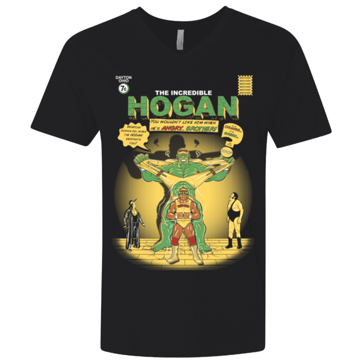 T-Shirts Black / X-Small Incredible Hogan Men's Premium V-Neck