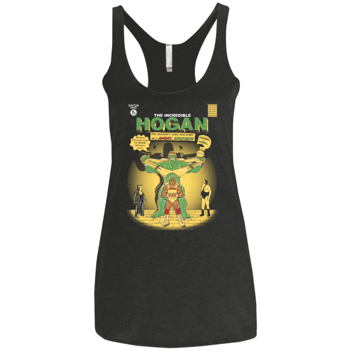 T-Shirts Vintage Black / X-Small Incredible Hogan Women's Triblend Racerback Tank