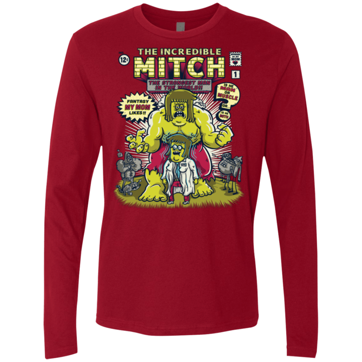 T-Shirts Cardinal / Small Incredible Mitch Men's Premium Long Sleeve
