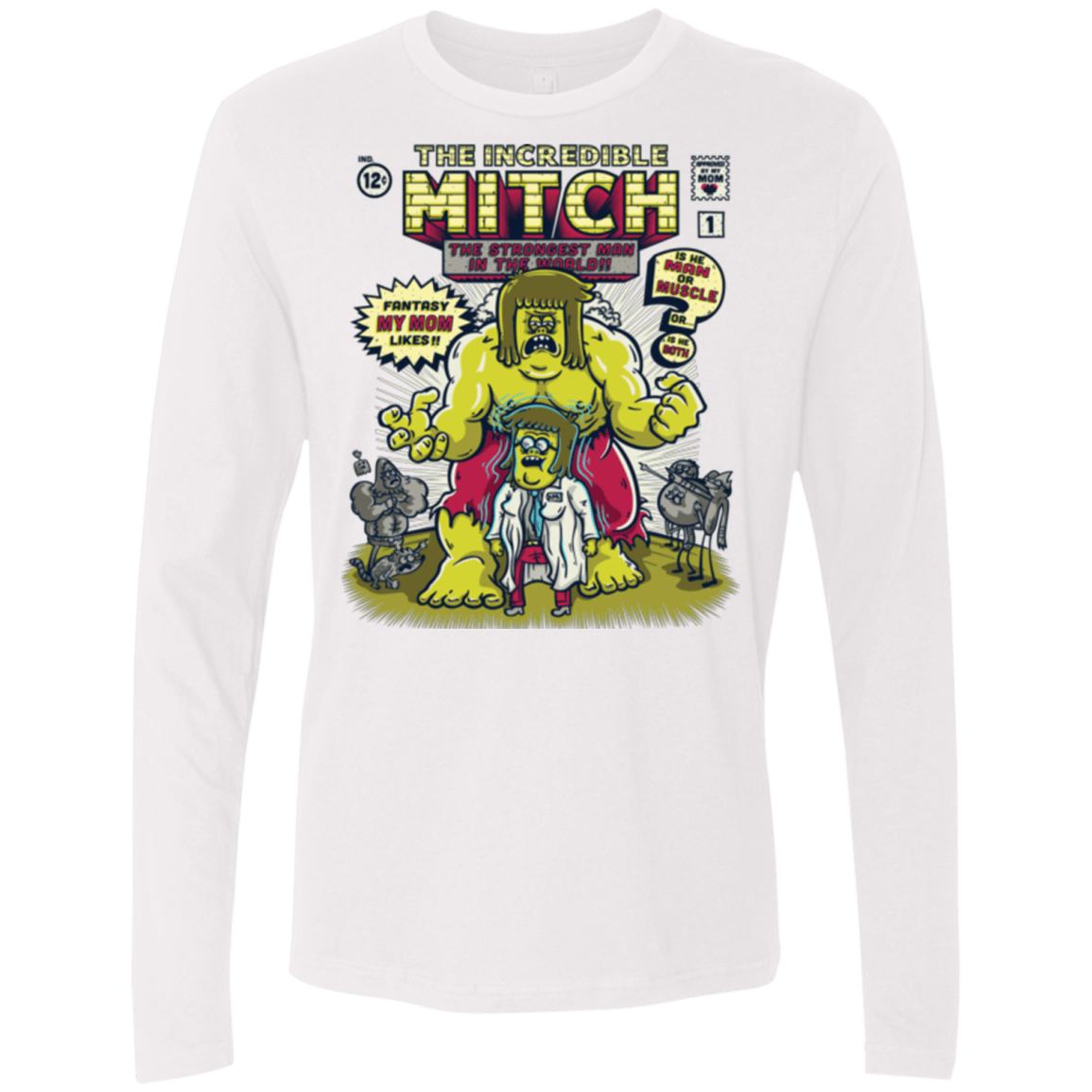 T-Shirts White / Small Incredible Mitch Men's Premium Long Sleeve