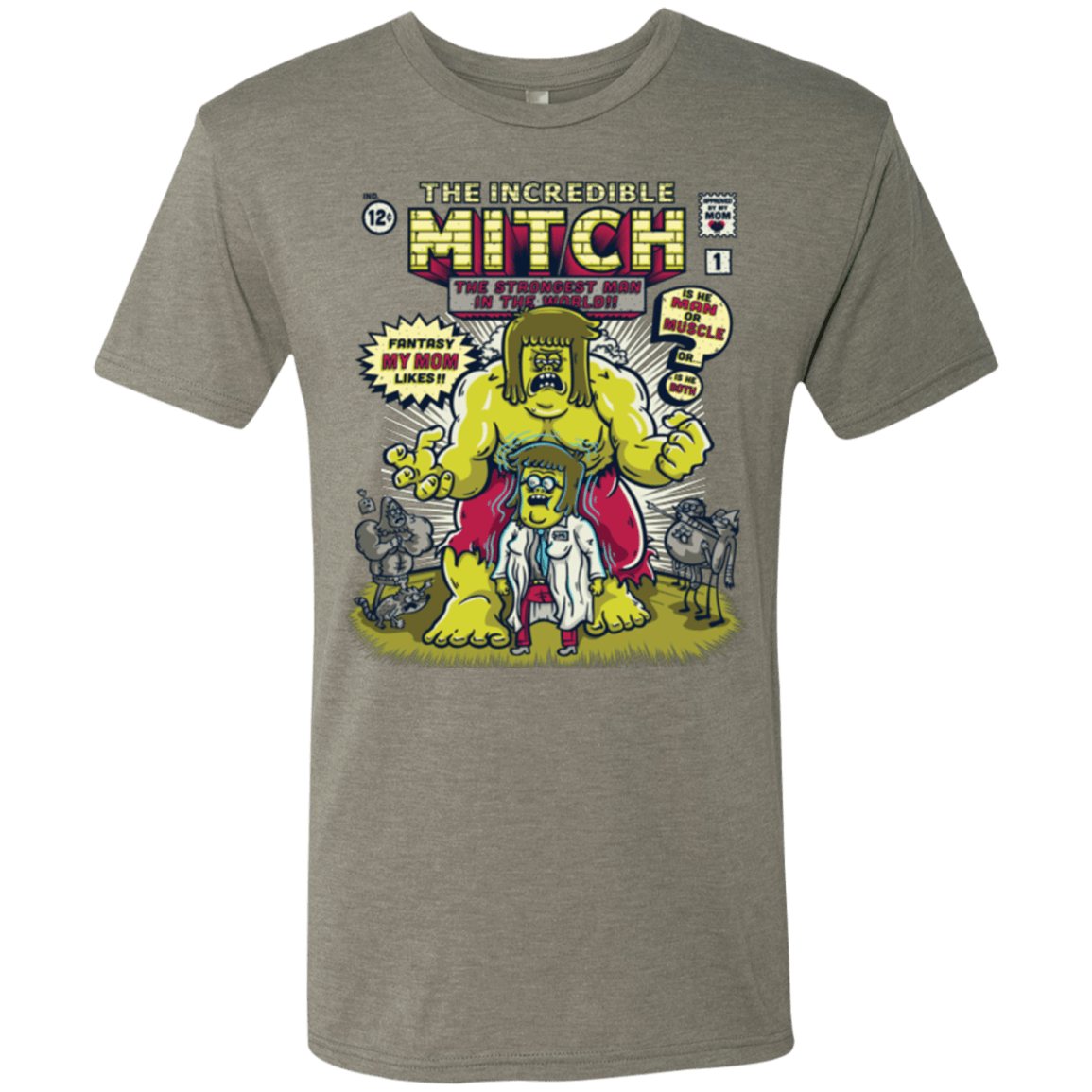 T-Shirts Venetian Grey / Small Incredible Mitch Men's Triblend T-Shirt