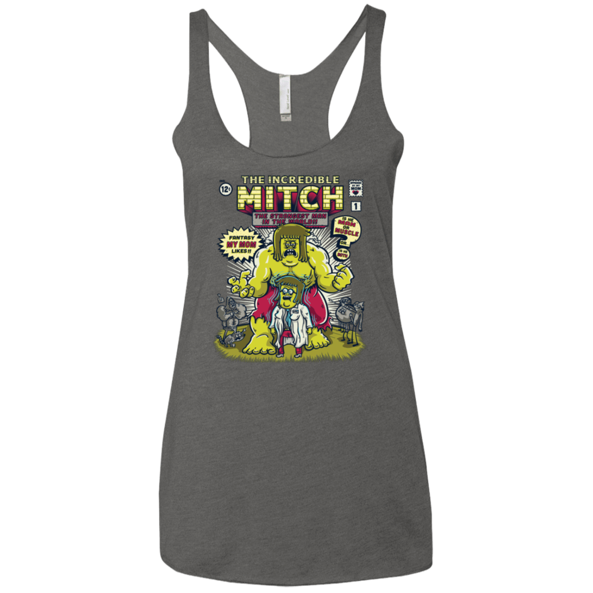T-Shirts Premium Heather / X-Small Incredible Mitch Women's Triblend Racerback Tank
