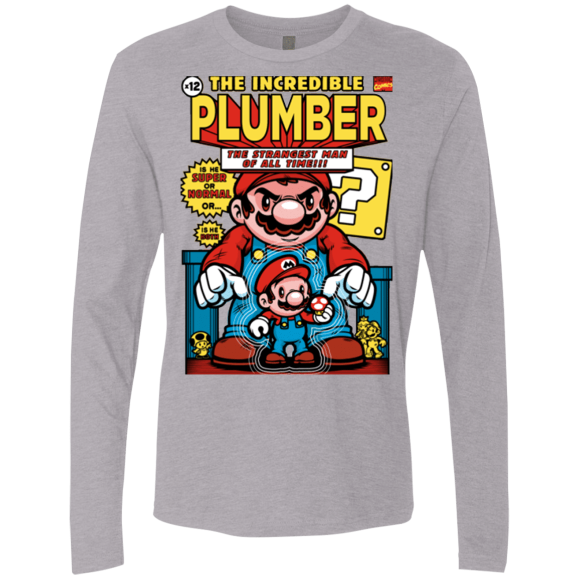 T-Shirts Heather Grey / Small incredible PLUMBER Men's Premium Long Sleeve