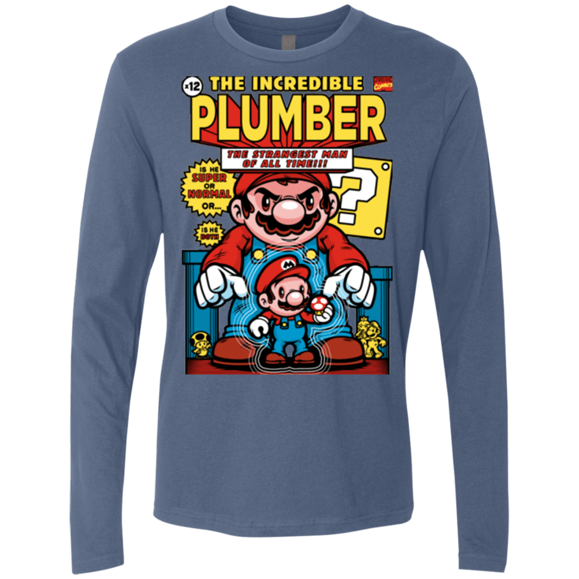 T-Shirts Indigo / Small incredible PLUMBER Men's Premium Long Sleeve