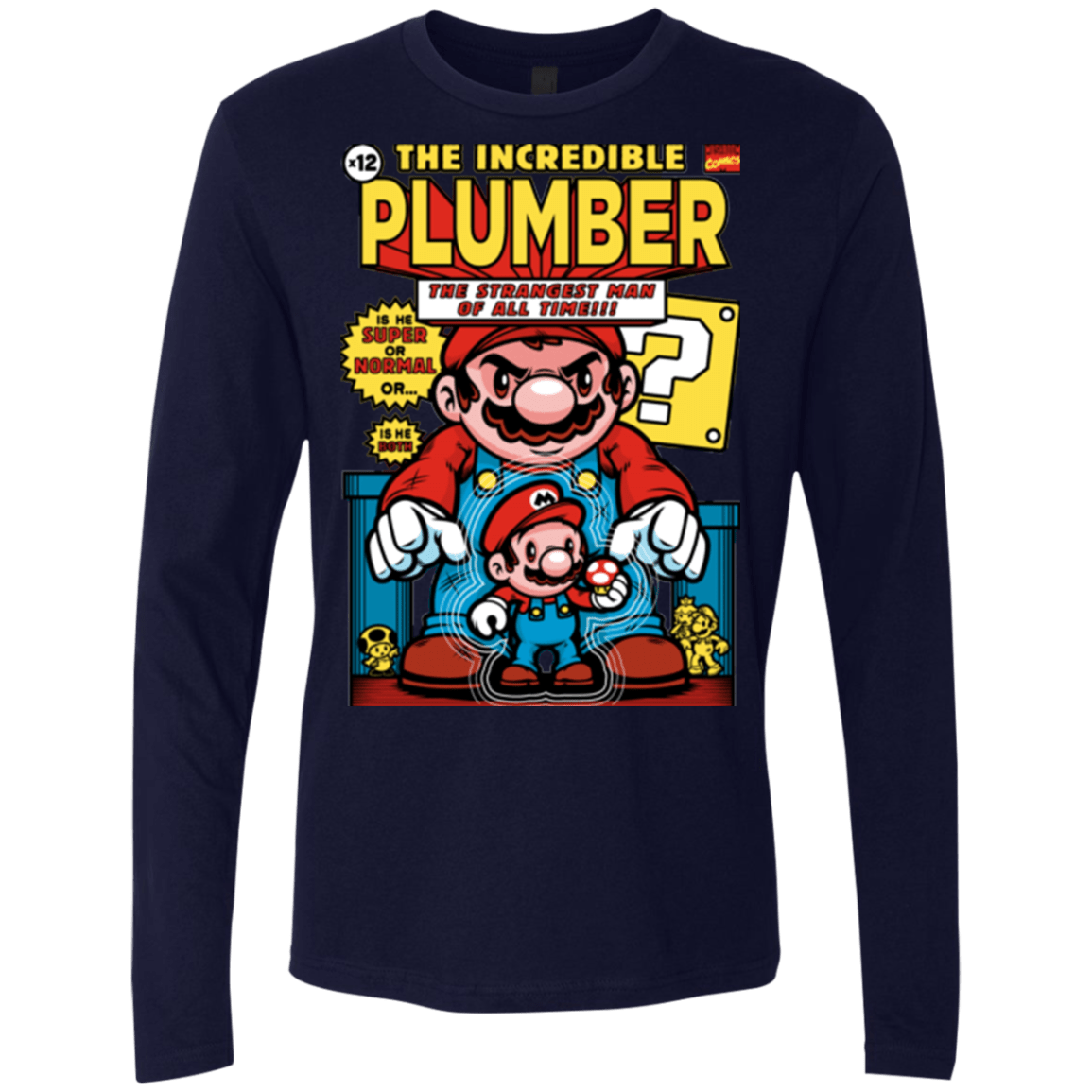 T-Shirts Midnight Navy / Small incredible PLUMBER Men's Premium Long Sleeve