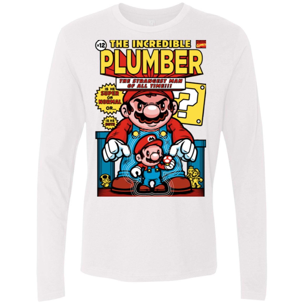 T-Shirts White / Small incredible PLUMBER Men's Premium Long Sleeve