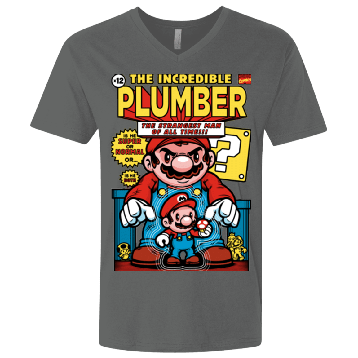 T-Shirts Heavy Metal / X-Small incredible PLUMBER Men's Premium V-Neck