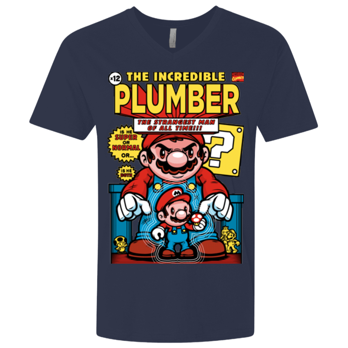 T-Shirts Midnight Navy / X-Small incredible PLUMBER Men's Premium V-Neck