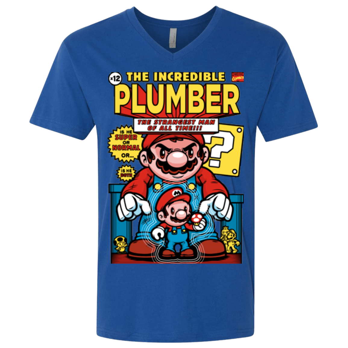 T-Shirts Royal / X-Small incredible PLUMBER Men's Premium V-Neck