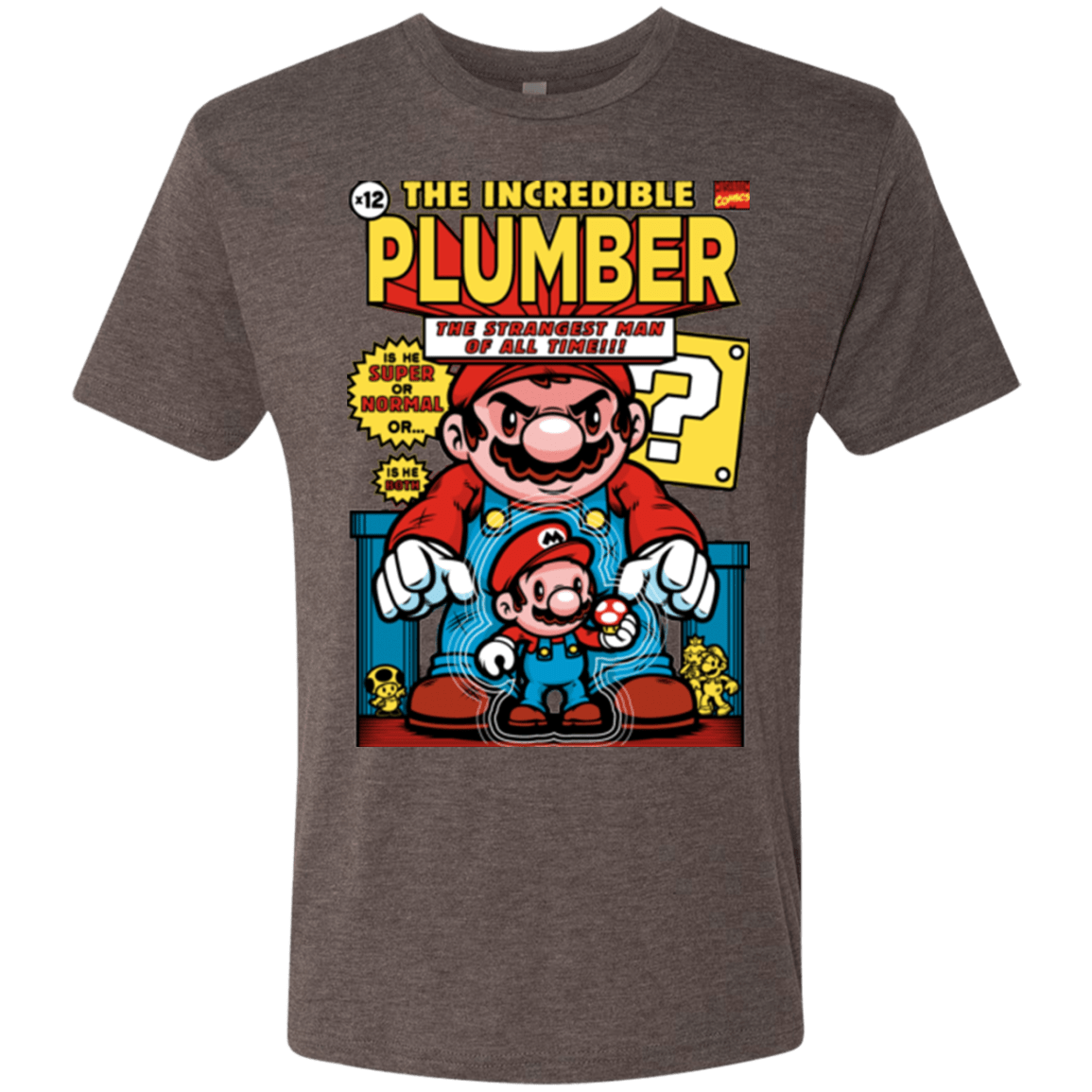 T-Shirts Macchiato / Small incredible PLUMBER Men's Triblend T-Shirt