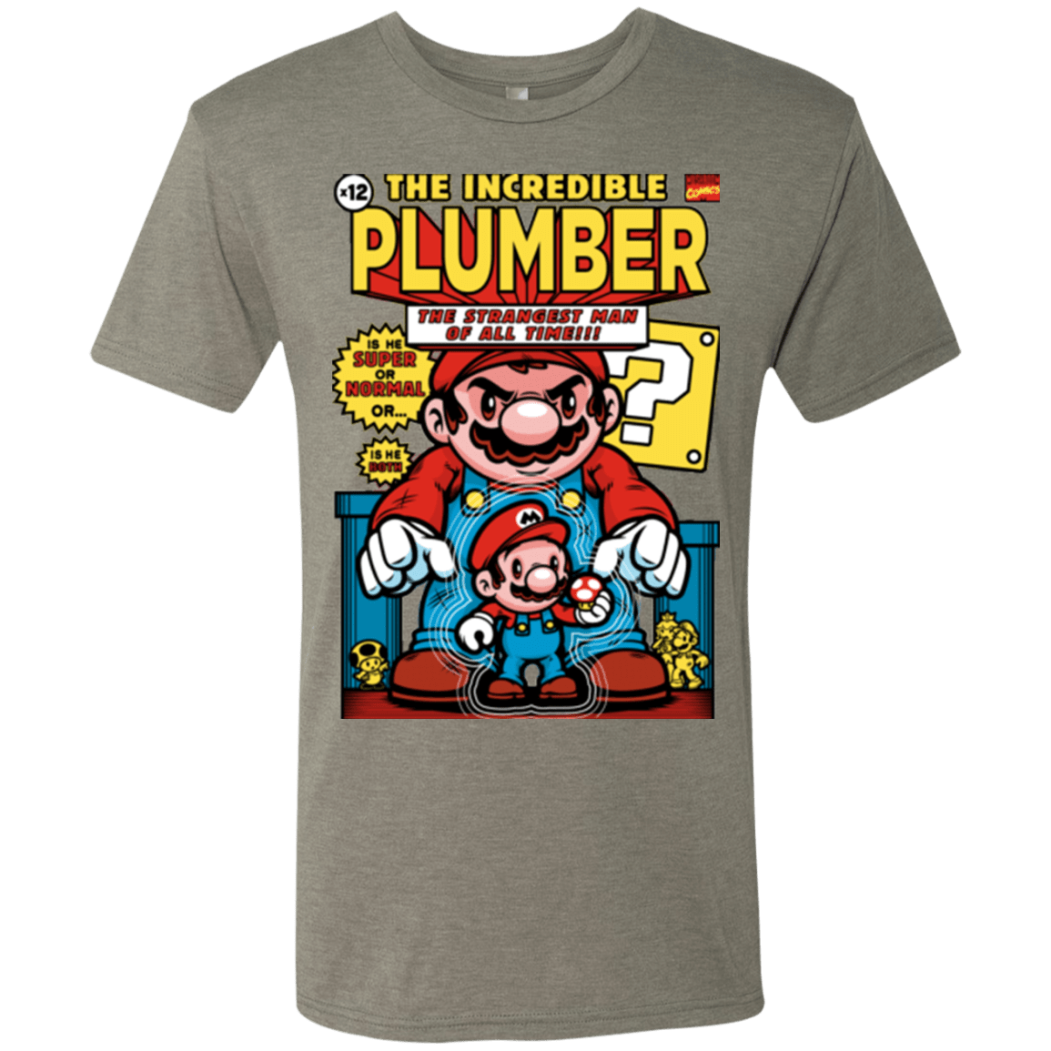 T-Shirts Venetian Grey / Small incredible PLUMBER Men's Triblend T-Shirt