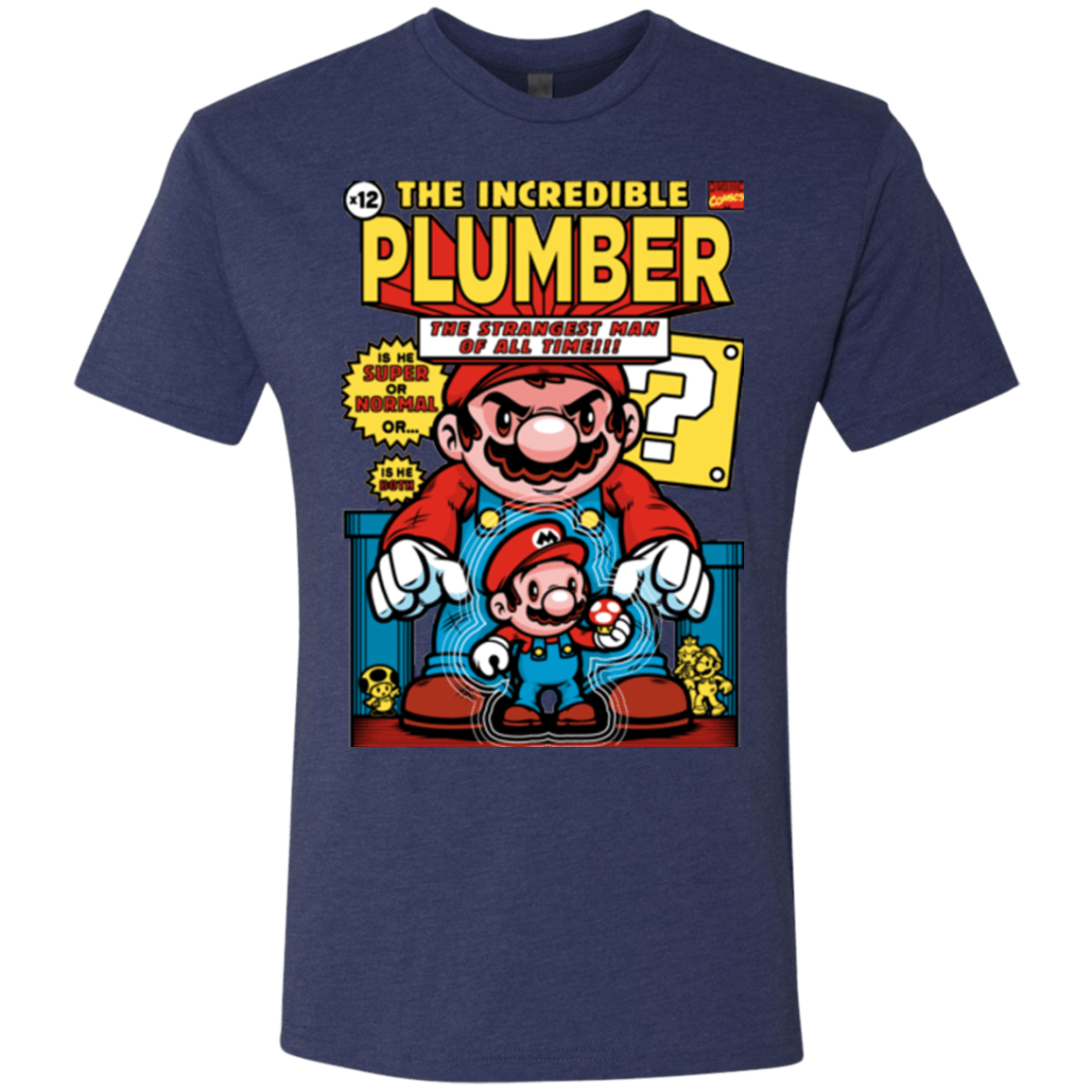 T-Shirts Vintage Navy / Small incredible PLUMBER Men's Triblend T-Shirt