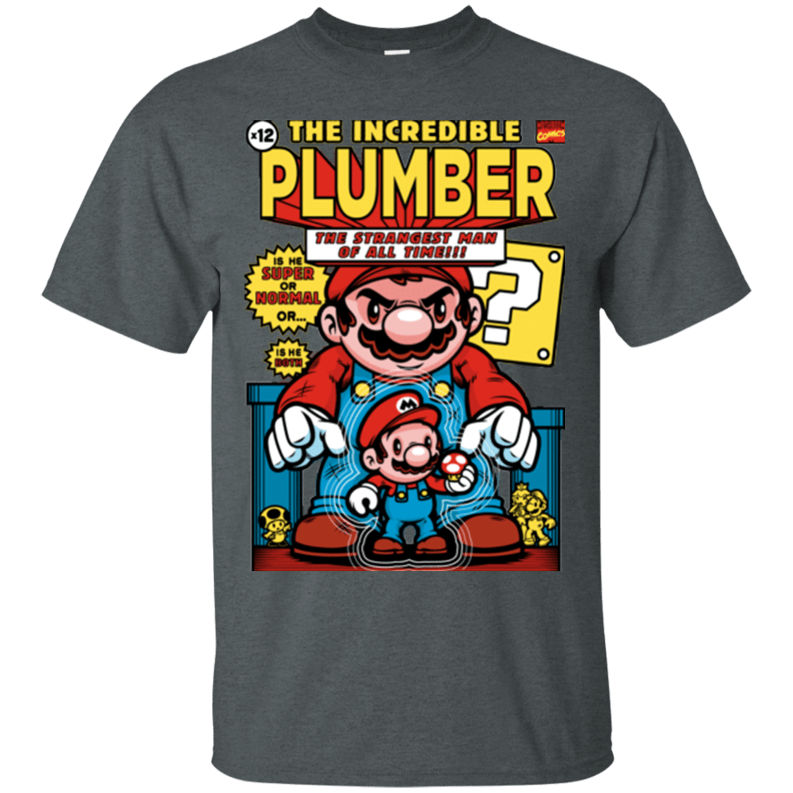 T-Shirts Dark Heather / Small incredible PLUMBER T-Shirt