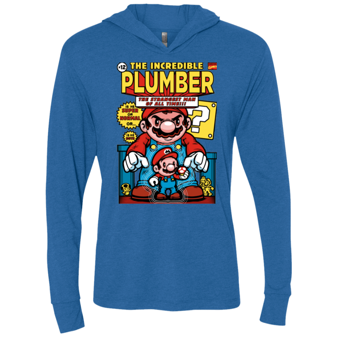 incredible PLUMBER Triblend Long Sleeve Hoodie Tee