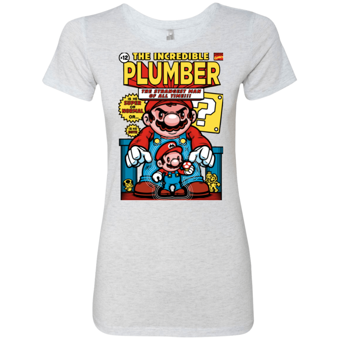 T-Shirts Heather White / Small incredible PLUMBER Women's Triblend T-Shirt