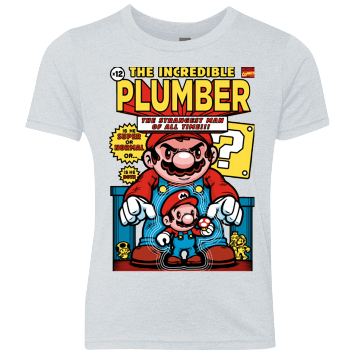 T-Shirts Heather White / YXS incredible PLUMBER Youth Triblend T-Shirt