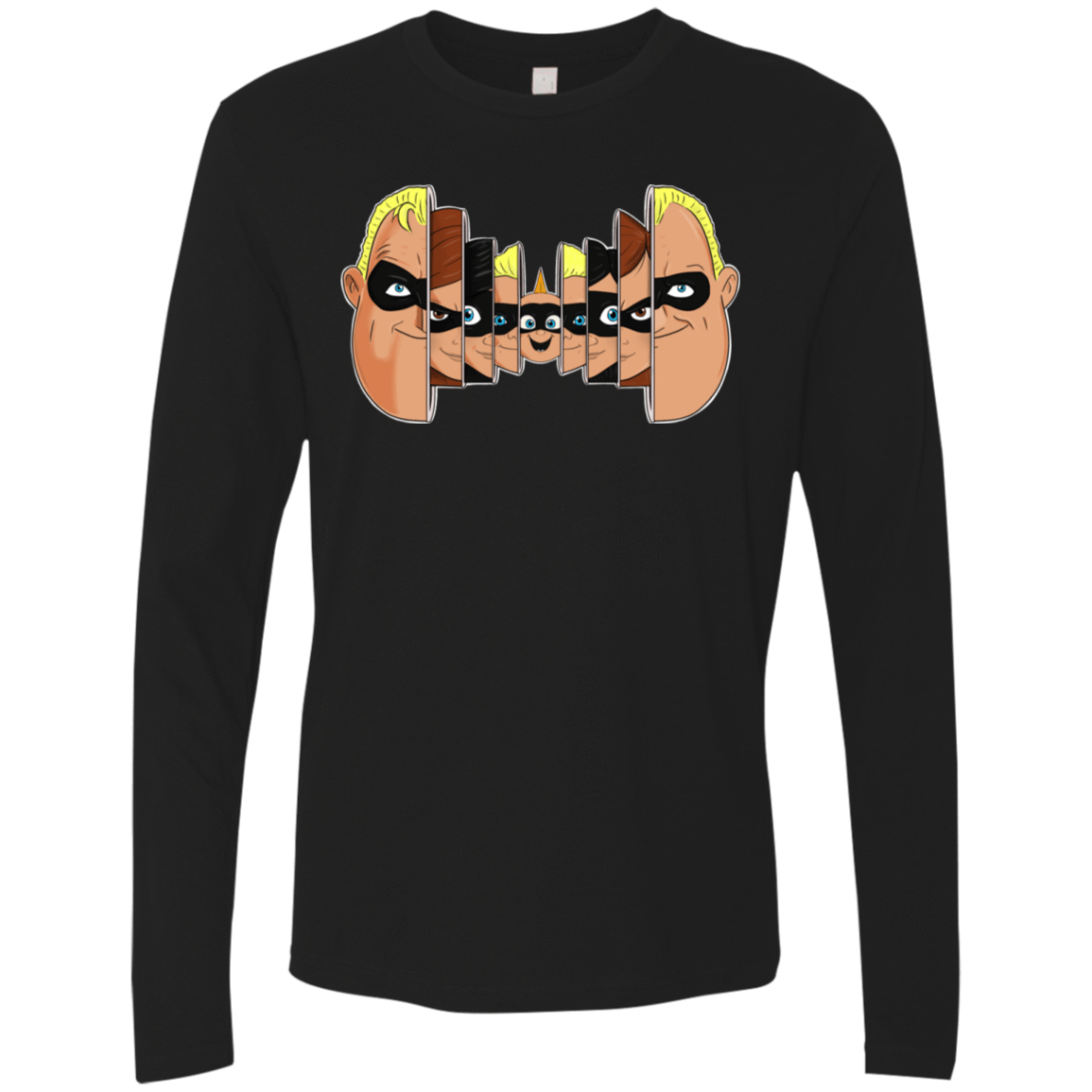 T-Shirts Black / S Incredibles Men's Premium Long Sleeve