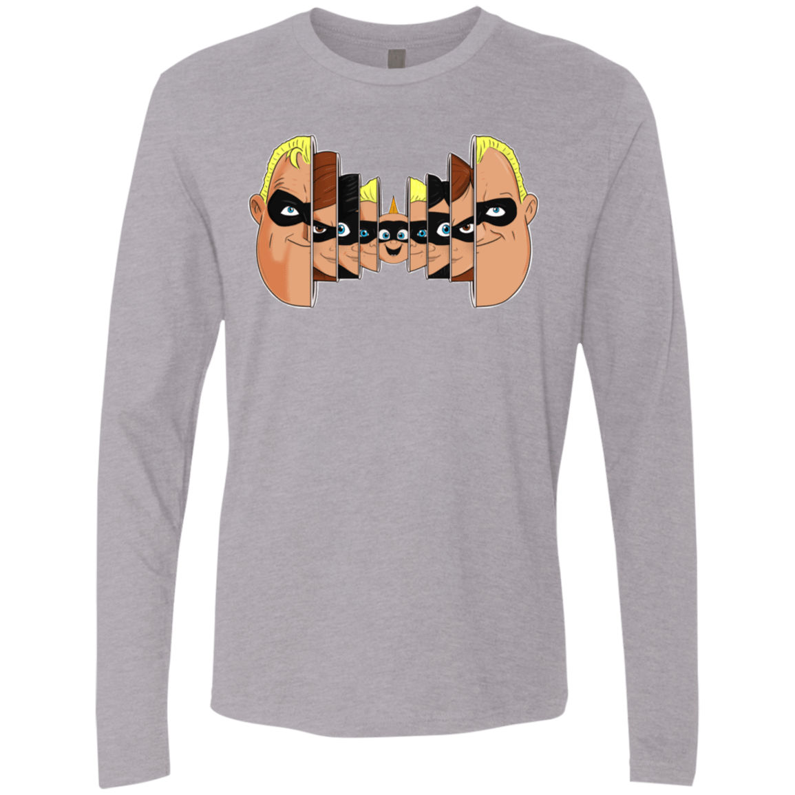 T-Shirts Heather Grey / S Incredibles Men's Premium Long Sleeve