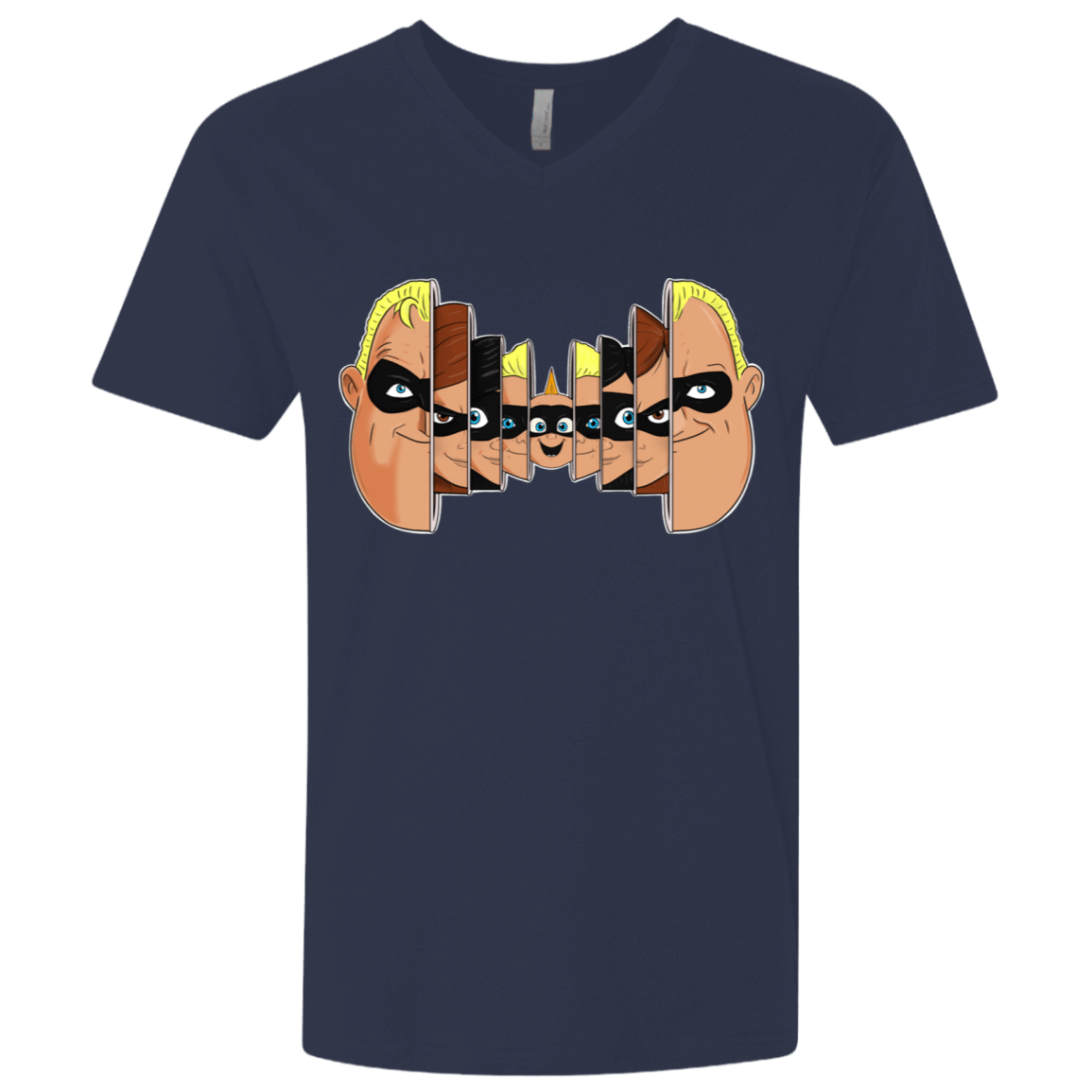 T-Shirts Midnight Navy / X-Small Incredibles Men's Premium V-Neck
