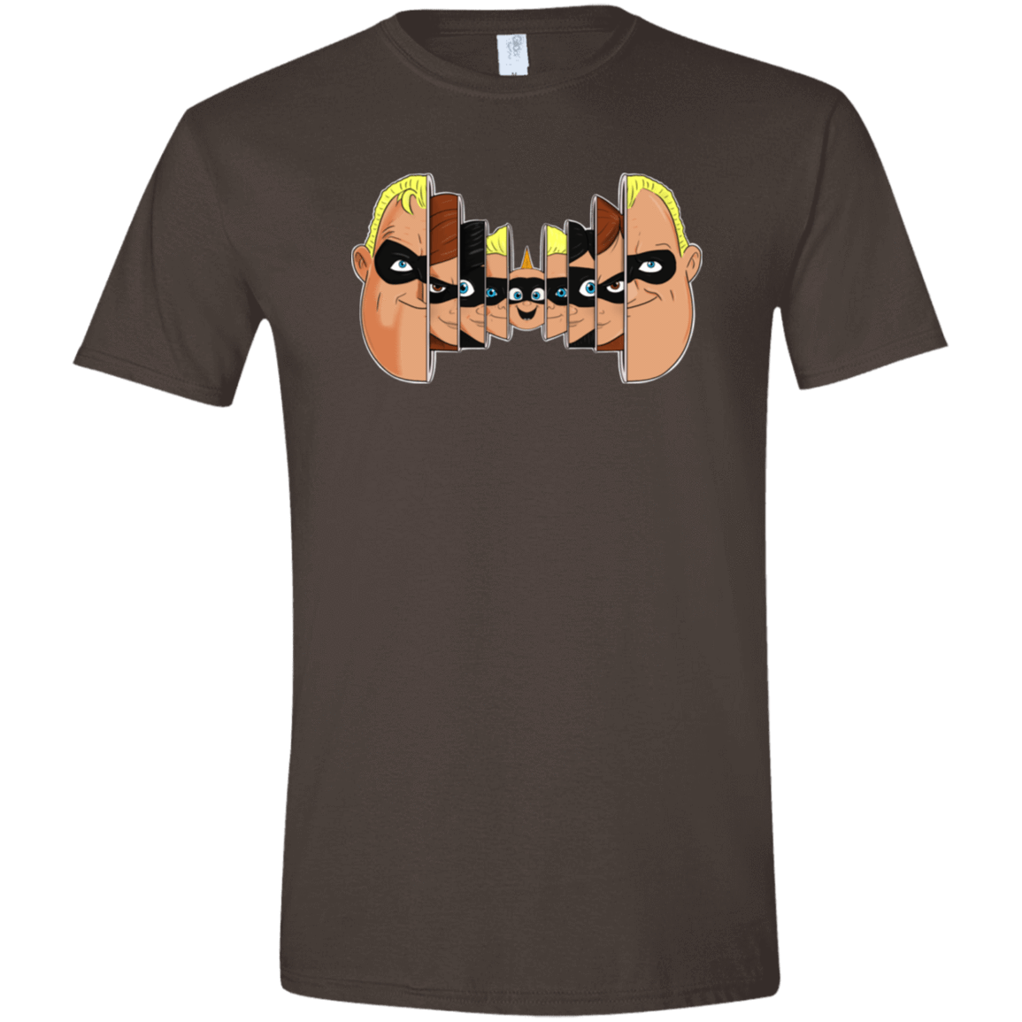 T-Shirts Dark Chocolate / S Incredibles Men's Semi-Fitted Softstyle