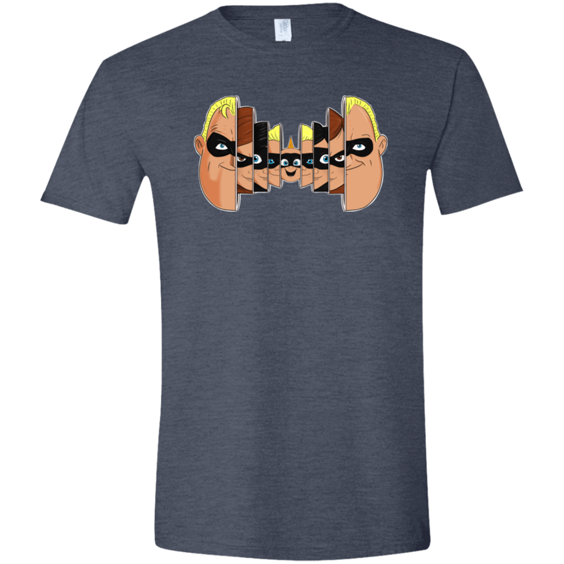 T-Shirts Heather Navy / S Incredibles Men's Semi-Fitted Softstyle