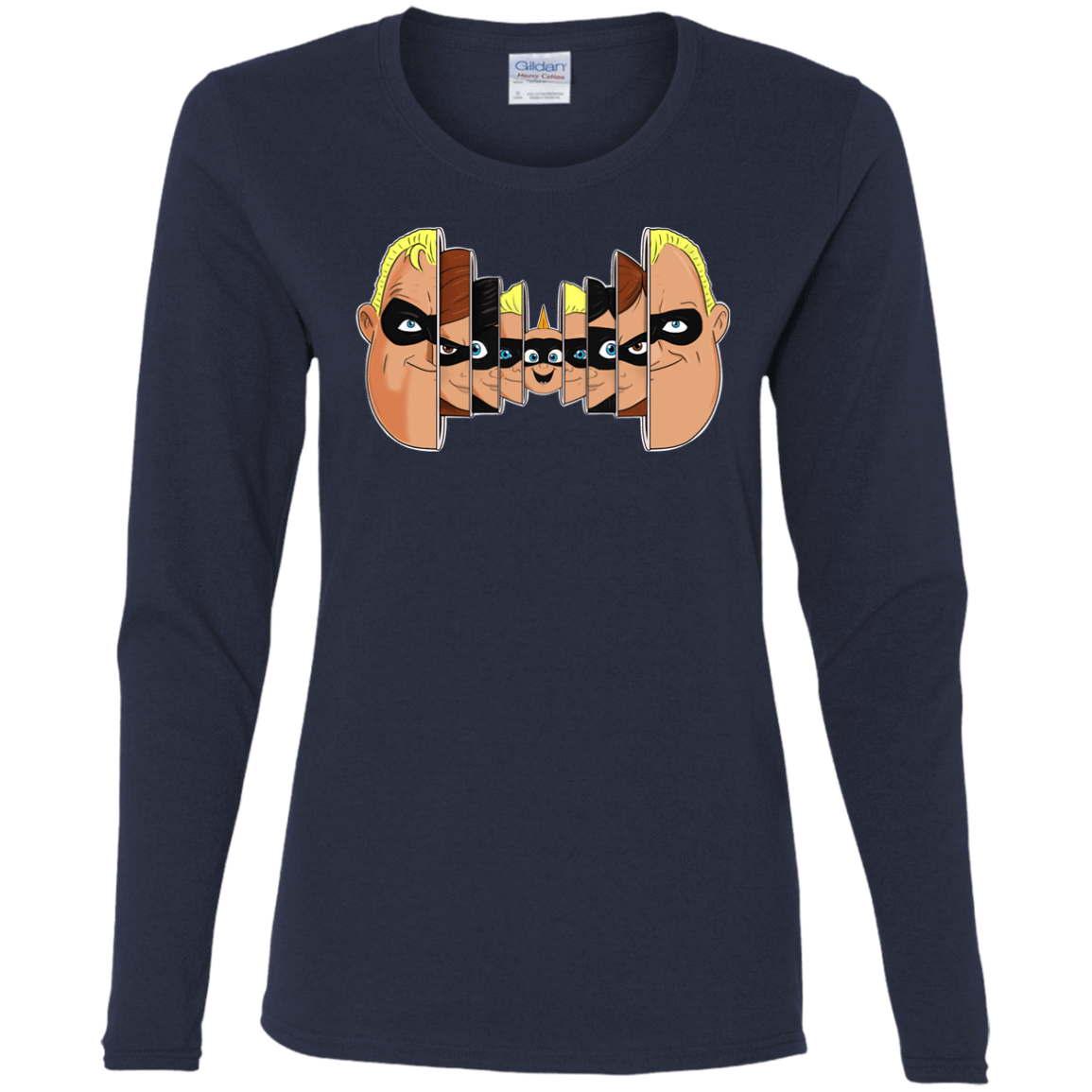 T-Shirts Navy / S Incredibles Women's Long Sleeve T-Shirt