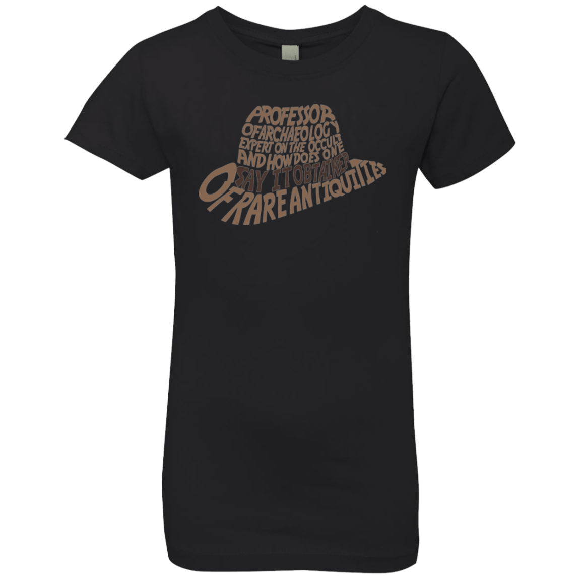 T-Shirts Black / YXS Indiana hat Girls Premium T-Shirt