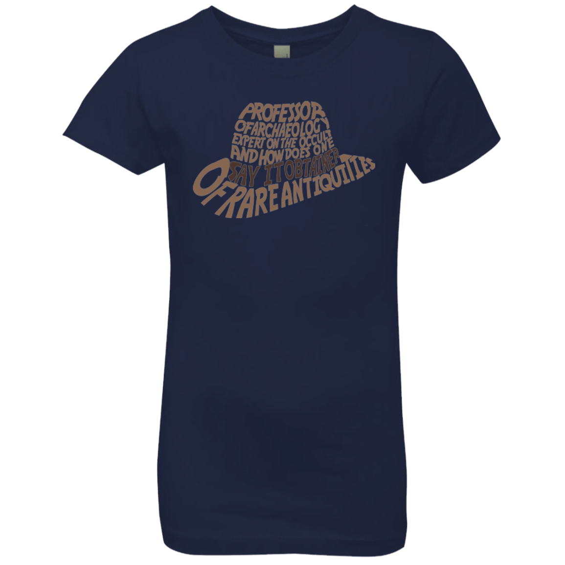 T-Shirts Midnight Navy / YXS Indiana hat Girls Premium T-Shirt