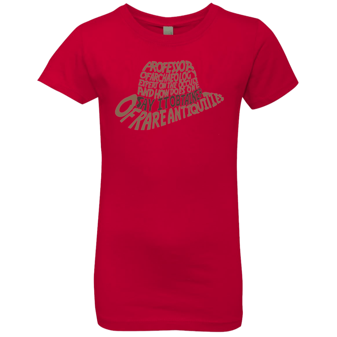 T-Shirts Red / YXS Indiana hat Girls Premium T-Shirt