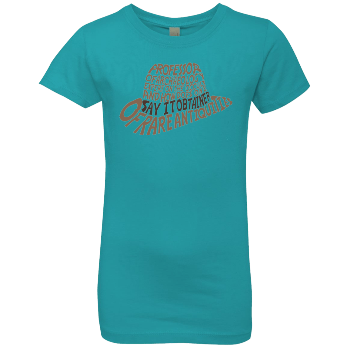 T-Shirts Tahiti Blue / YXS Indiana hat Girls Premium T-Shirt