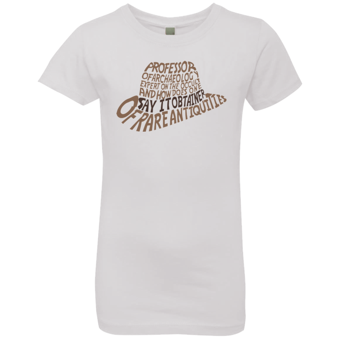 T-Shirts White / YXS Indiana hat Girls Premium T-Shirt