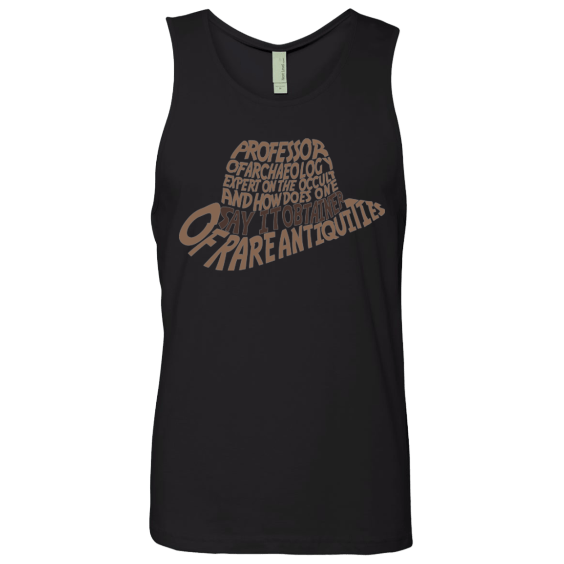 T-Shirts Black / Small Indiana hat Men's Premium Tank Top