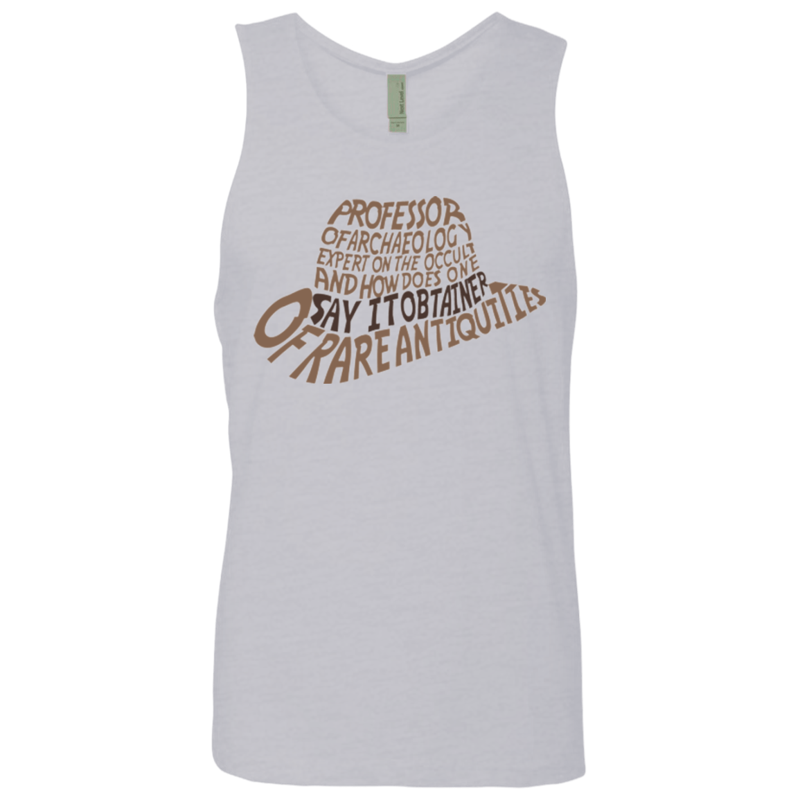 T-Shirts Heather Grey / Small Indiana hat Men's Premium Tank Top