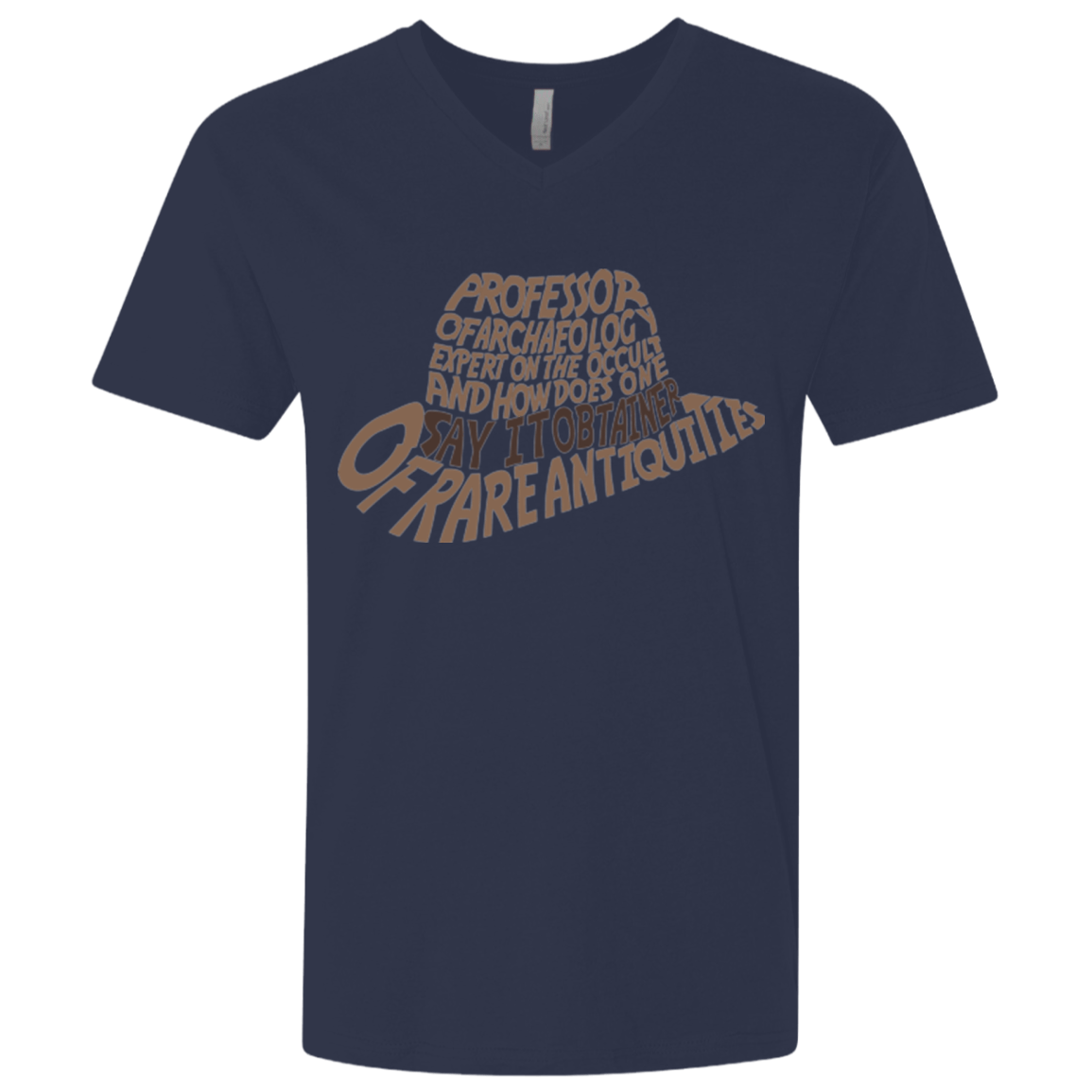 T-Shirts Midnight Navy / X-Small Indiana hat Men's Premium V-Neck