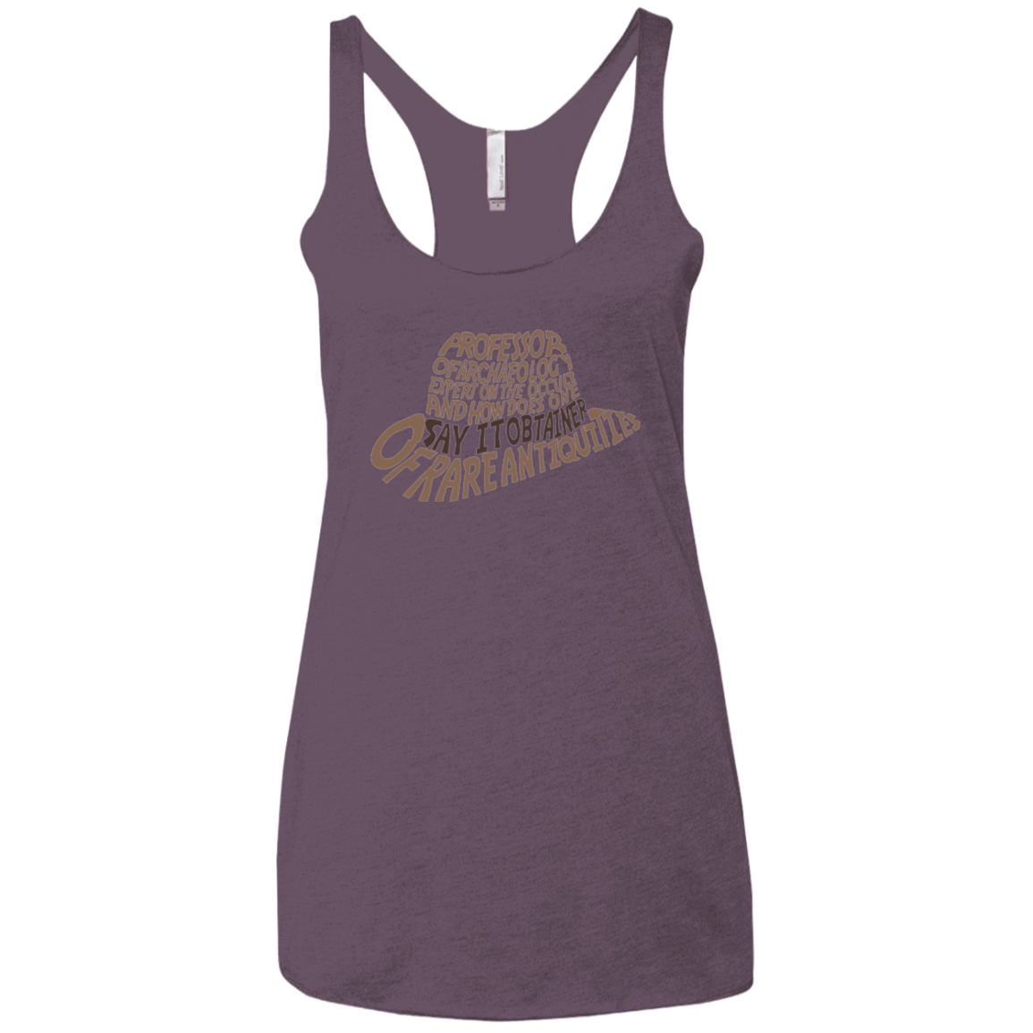 T-Shirts Vintage Purple / X-Small Indiana hat Women's Triblend Racerback Tank