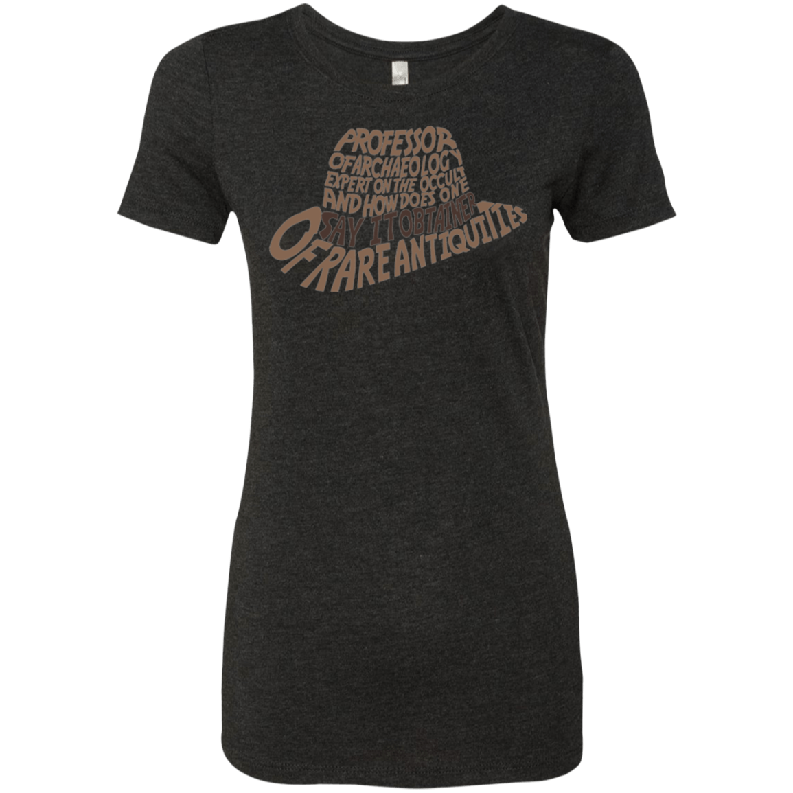 T-Shirts Vintage Black / Small Indiana hat Women's Triblend T-Shirt