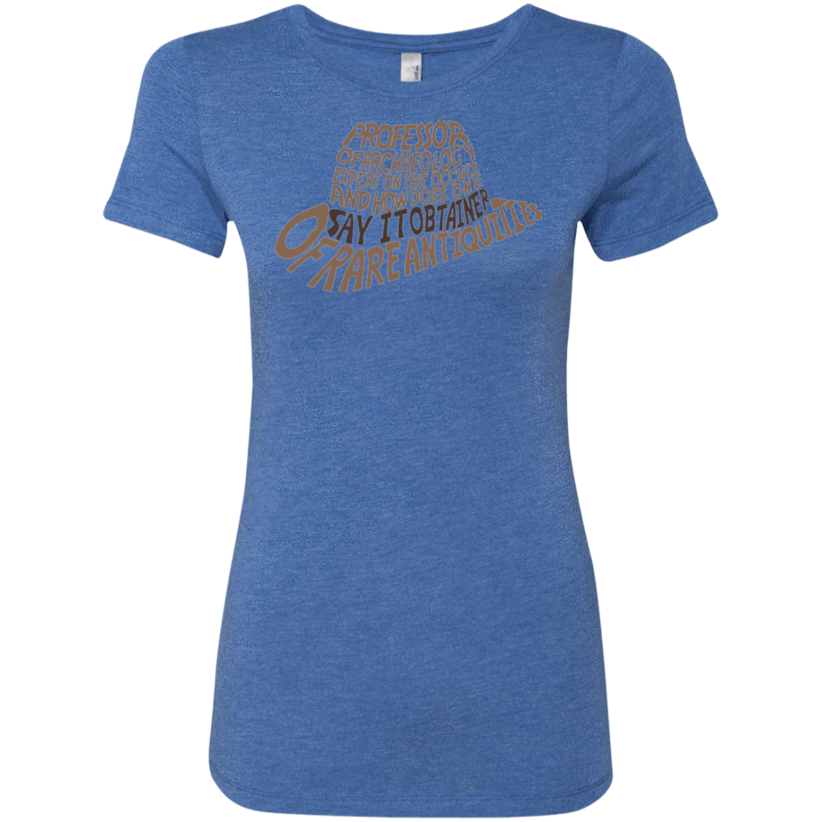 T-Shirts Vintage Royal / Small Indiana hat Women's Triblend T-Shirt