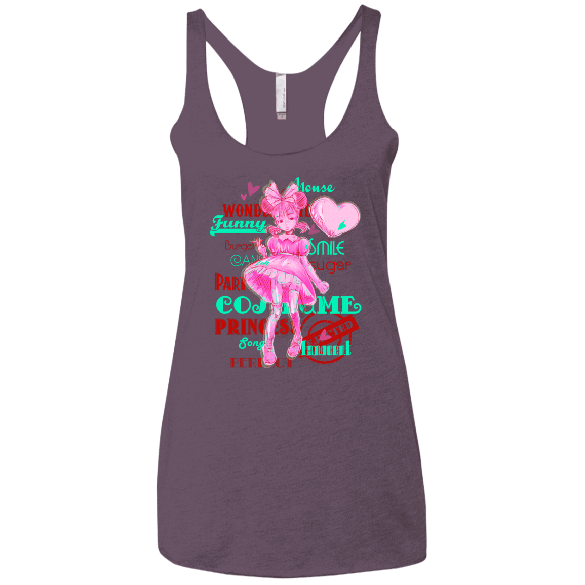 T-Shirts Vintage Purple / X-Small Industry Women's Triblend Racerback Tank