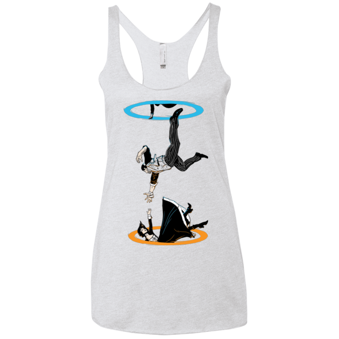 T-Shirts Heather White / X-Small Infinite Loop Women's Triblend Racerback Tank