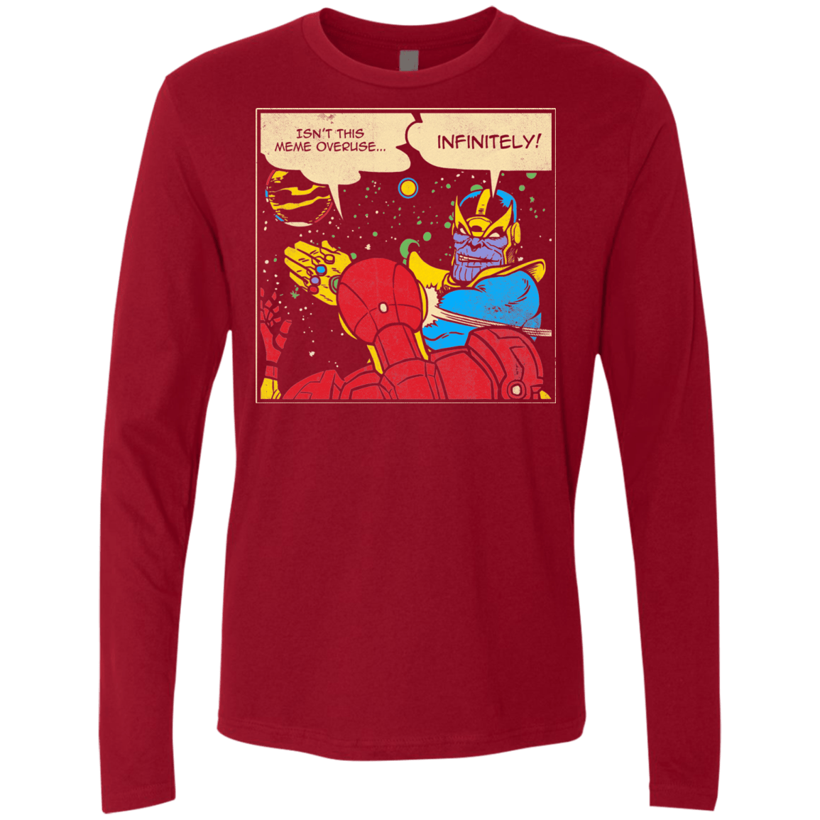 T-Shirts Cardinal / S INFINITE SLAPS Men's Premium Long Sleeve