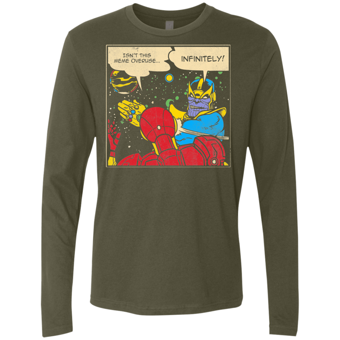 T-Shirts Military Green / S INFINITE SLAPS Men's Premium Long Sleeve