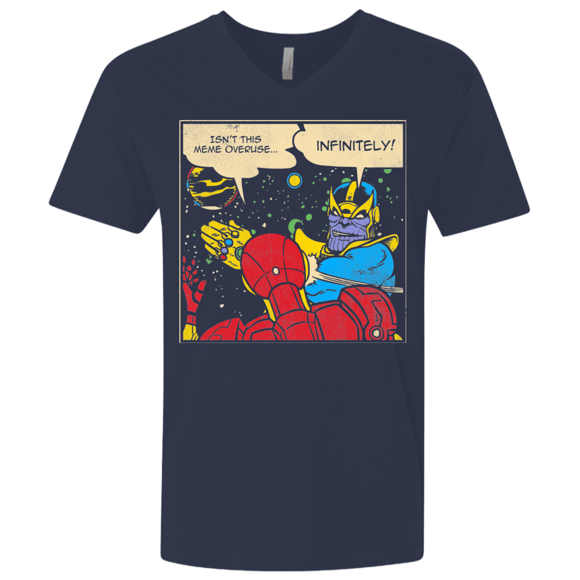T-Shirts Midnight Navy / X-Small INFINITE SLAPS Men's Premium V-Neck
